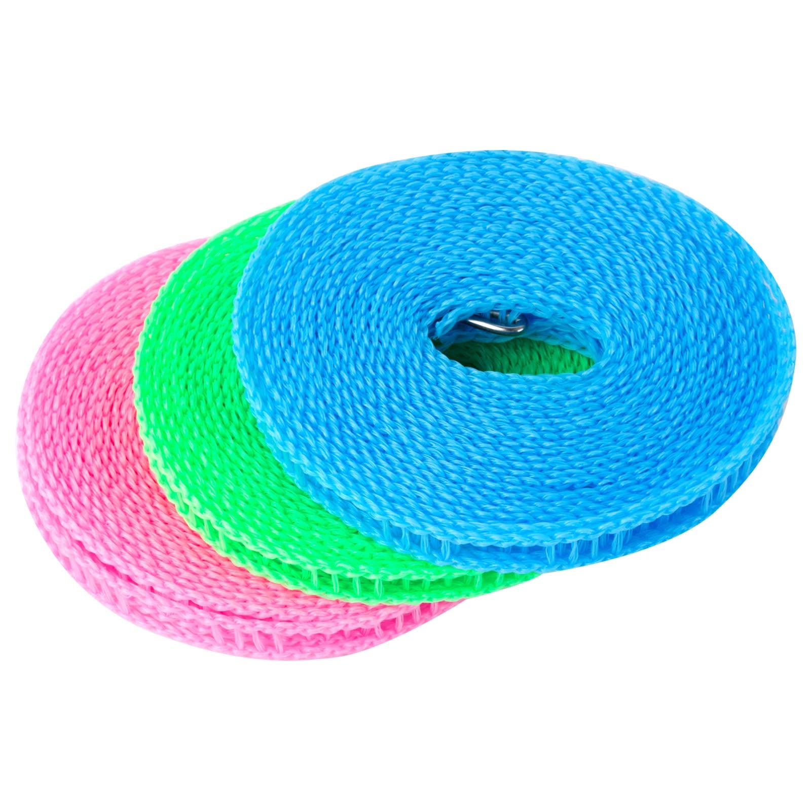 ZIBUYU® 3 Rolls 5m Windproof and Anti-Skid Clothes Drying Rope ZIBUYU® 3 Rolls 5m Windproof and Anti-Skid Clothes Drying Rope